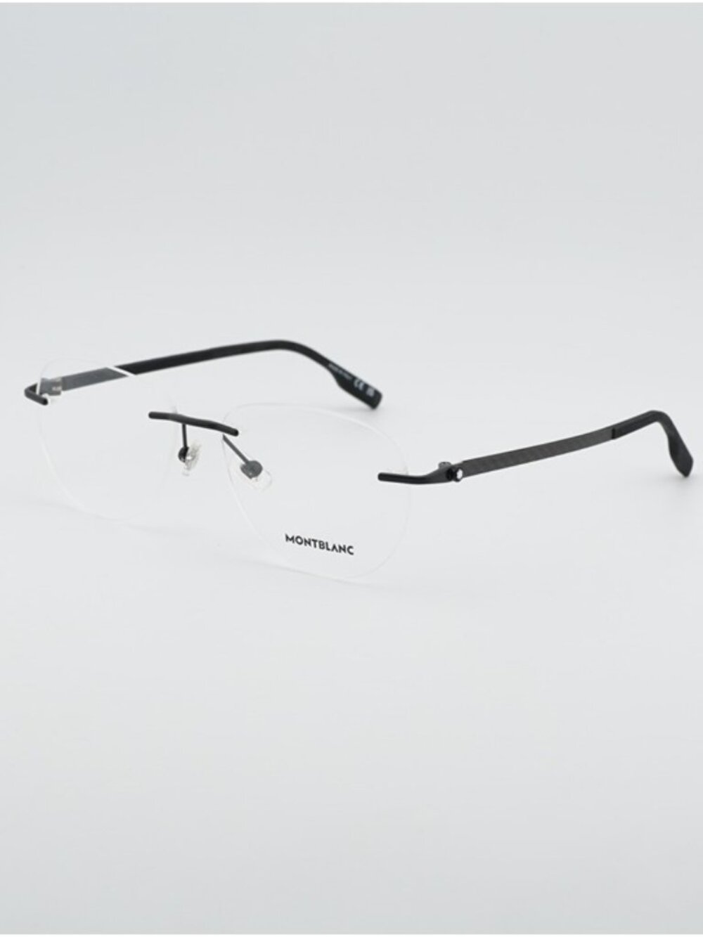 Montblanc MB0186O 001 Eyeglasses Black 56mm Round Frame